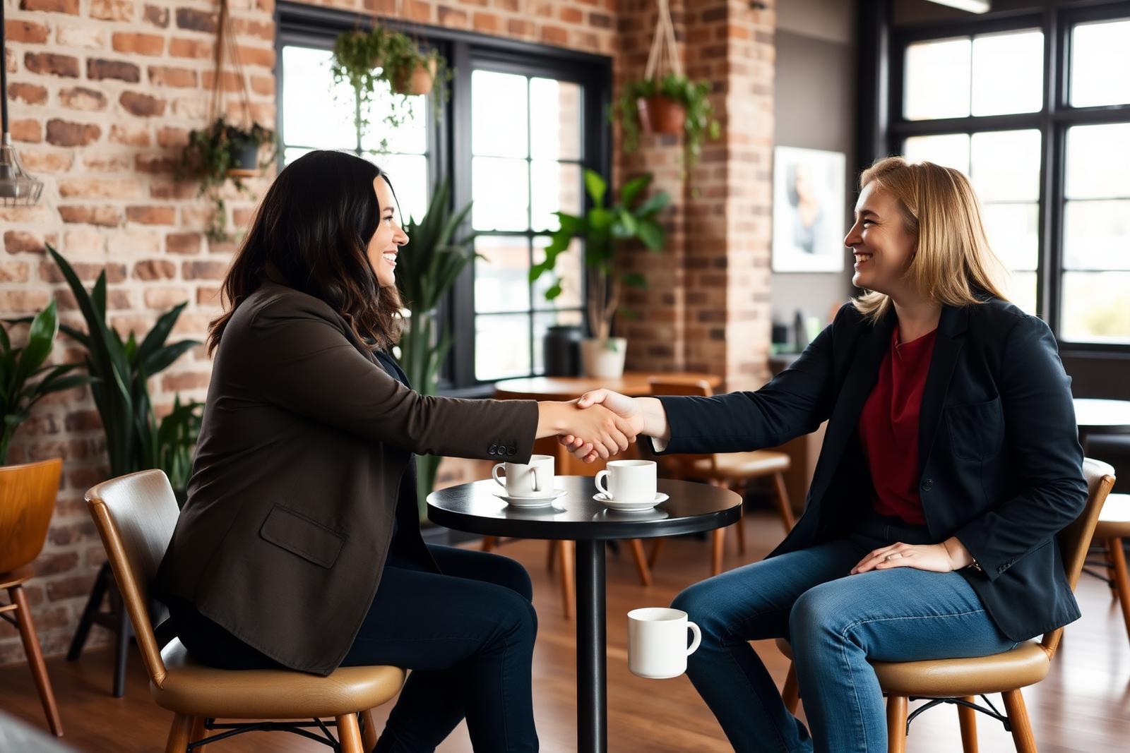 A conversation over coffee. This is the kind of introduction that makes hiring feel less like a gamble.